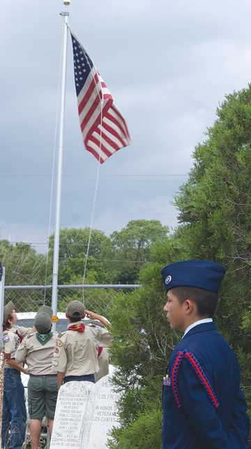 The presentation of colors was presented by the Boy Scout Troop #61. Photo: Debra Badeaux.