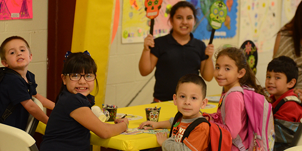 Students in ACE Program do arts and crafts during Fall Extravaganza. Photo: LFCISD