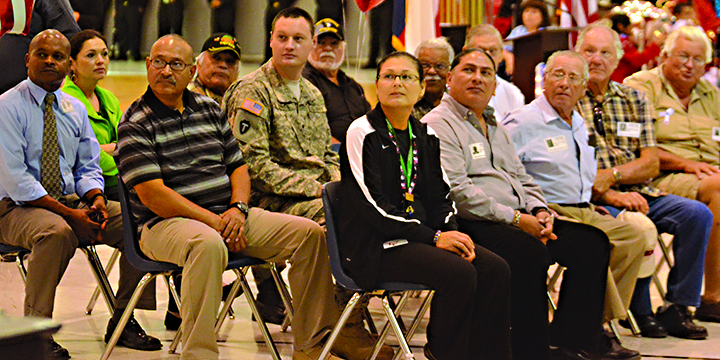 Veterans Day at Liberty Memorial Middle School Included Veteran Teachers, Administrator