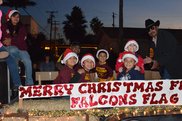The Los Fresnos Flag Football float took 2nd place in the Float category 