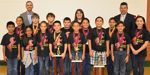 The Laureles Elementary School Crushers, made up of Tucker Wilson, Enrique Lozano, Belinda Fierro and Savannah Esquivel, scored 400 points to win top honors.  