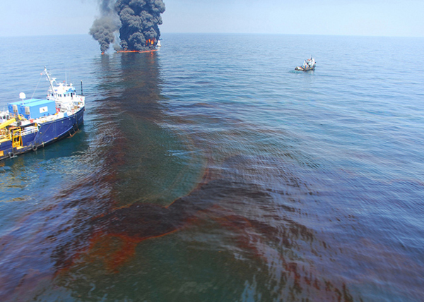 The penalty could be as high as $13.7 billion for BP, as the final phase in the trial over the 2010 Deepwater Horizon oil spill disaster in the Gulf of Mexico began Tuesday, January 20, 2015. Photo: U.S. Coast Guard.